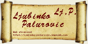 Ljubinko Palurović vizit kartica